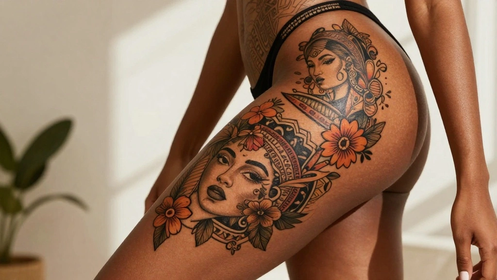 20 Thigh Tattoos for Black Women With Bold Beauty