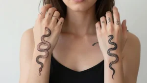 16 Bold Snake Hand Tattoos for Women Ideas