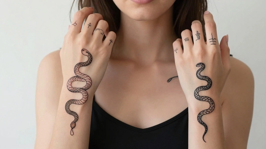 16 Bold Snake Hand Tattoos for Women Ideas
