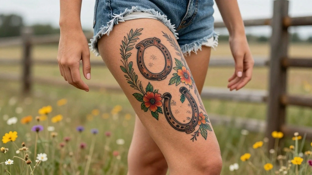 16 Western Thigh Tattoos Women Ideas (Cowgirl Inspired)