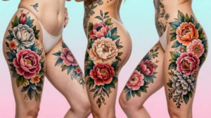 17 Bold Back Thigh Tattoos Women Ideas