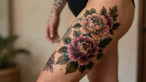 17 Thigh Tattoos Women Traditional Ideas (Classic Ink Style)