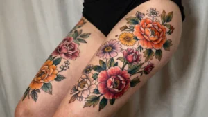 18 Cute Thigh Tattoos Women Ideas (Sweet & Stylish)