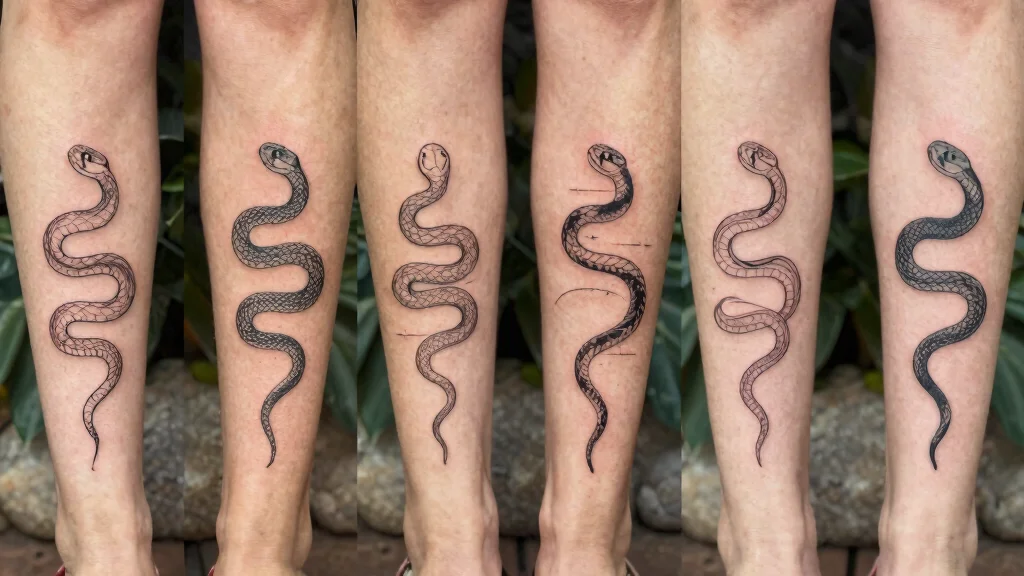 18 Eye-Catching Snake Tattoos Leg Ideas