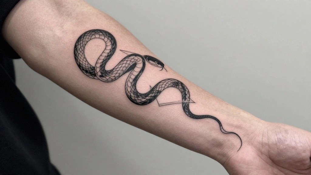 18 Minimalist Forearm Snake Tattoos for Men: Unique Ink Ideas