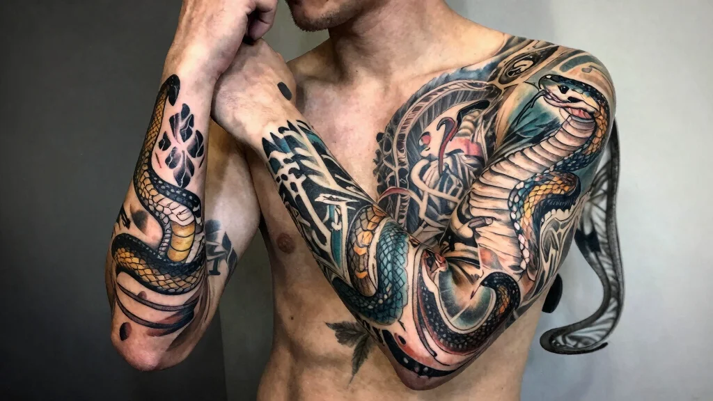 18 Powerful Snake Tattoos for Men Ideas