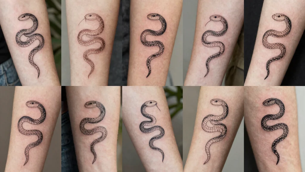 20 Simple Snake Tattoo Ideas for Nature Lovers: Clean & Minimalist Designs