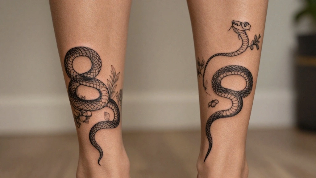 10 Snake Ankle Tattoos With Delicate Edge