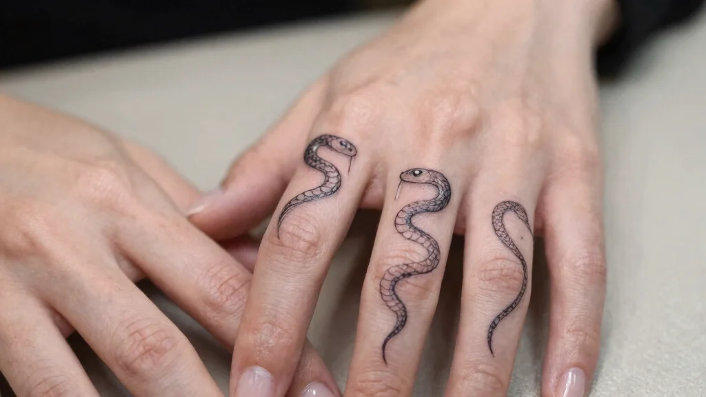 10 Snake Finger Tattoos That Look Small but Striking