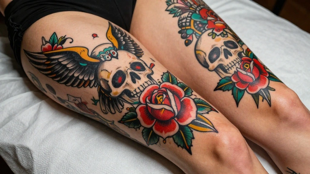 13 American Traditional Thigh Tattoos With Bold Style