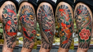 13 Japanese Thigh Tattoos With Powerful Symbolism