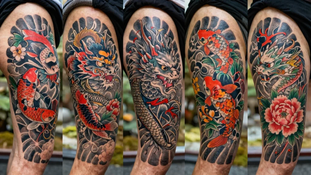 13 Japanese Thigh Tattoos With Powerful Symbolism