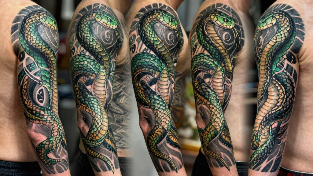 13 Snake Arm Sleeve Tattoos With Bold Movement