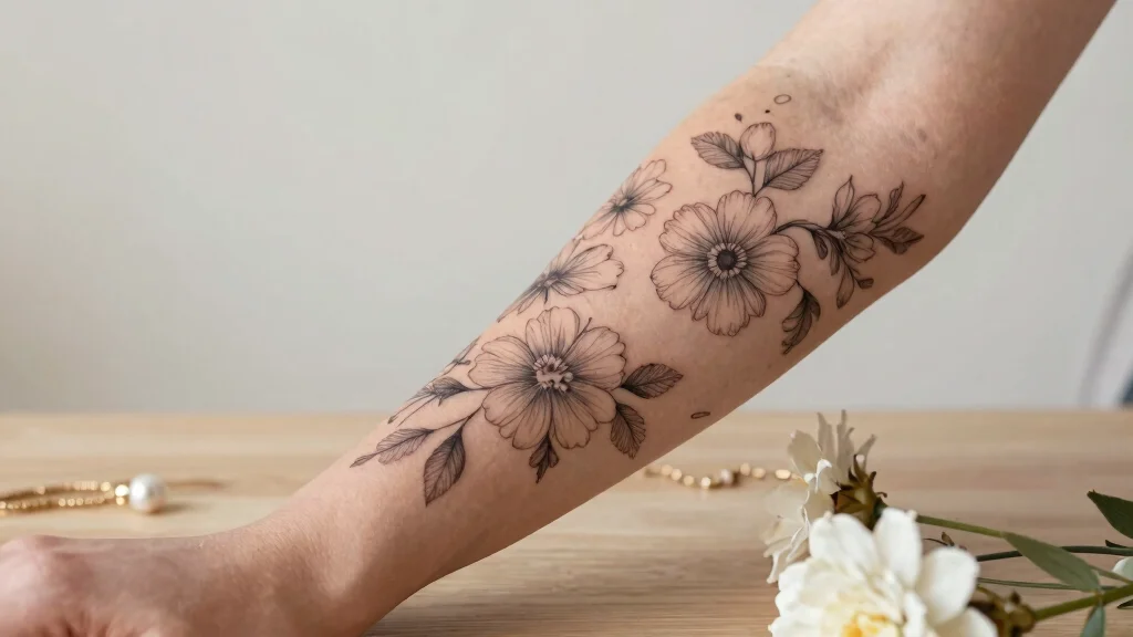 8 Dainty Sleeve Tattoos for Women: Delicate Fine Line and Absolutely Feminine